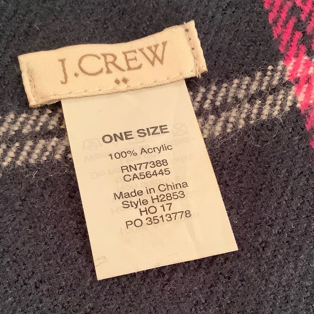 J. Crew Plaid Blanket Scarf - Picture 4 of 4